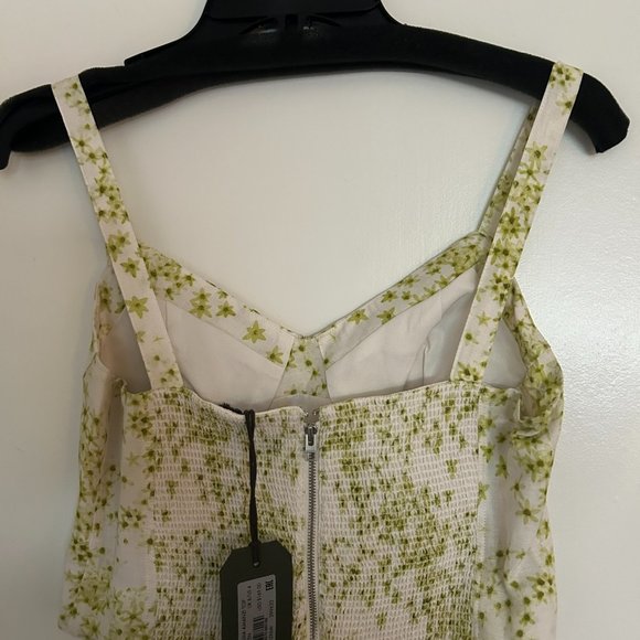 NWT AllSaints Cassia Azmani cropped blouse, US size 4 - Picture 3 of 5